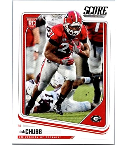 Amazon.com: 2018 Panini Donruss Football #308 Nick Chubb Rookie